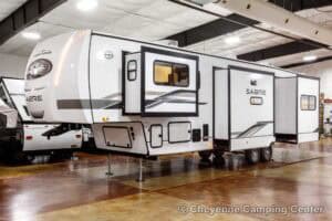 2026 Forest River Sabre 37FLH Front Living Room Fifth Wheel Exterior Image
