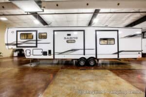 2026 Forest River Sabre 37FLH Front Living Room Fifth Wheel Exterior Image