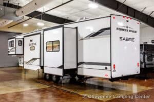 2026 Forest River Sabre 37FLH Front Living Room Fifth Wheel Exterior Image
