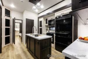 2026 Forest River Sabre 37FLH Front Living Room Fifth Wheel Interior Image