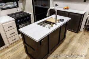 2026 Forest River Sabre 37FLH Front Living Room Fifth Wheel Interior Image