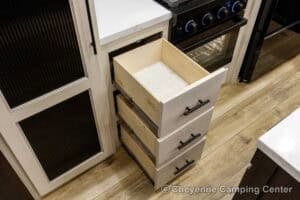 2026 Forest River Sabre 37FLH Front Living Room Fifth Wheel Interior Image