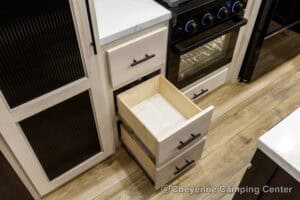 2026 Forest River Sabre 37FLH Front Living Room Fifth Wheel Interior Image