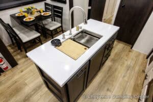 2026 Forest River Sabre 37FLH Front Living Room Fifth Wheel Interior Image