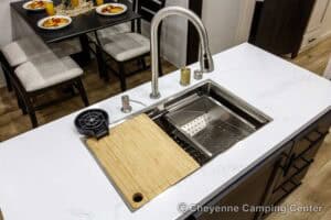 2026 Forest River Sabre 37FLH Front Living Room Fifth Wheel Interior Image