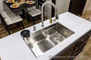 2026 Forest River Sabre 37FLH Front Living Room Fifth Wheel Interior Image