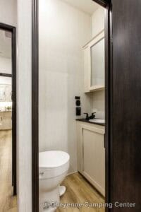 2026 Forest River Sabre 37FLH Front Living Room Fifth Wheel Interior Image