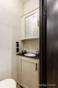 2026 Forest River Sabre 37FLH Front Living Room Fifth Wheel Interior Image