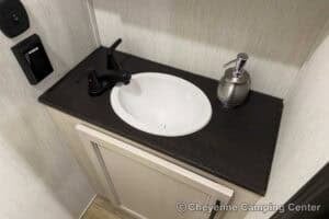 2026 Forest River Sabre 37FLH Front Living Room Fifth Wheel Interior Image