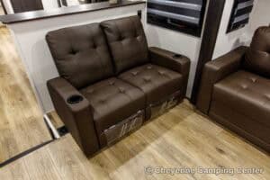 2026 Forest River Sabre 37FLH Front Living Room Fifth Wheel Interior Image