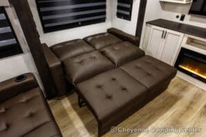 2026 Forest River Sabre 37FLH Front Living Room Fifth Wheel Interior Image