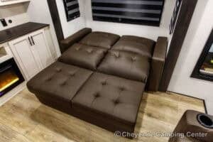 2026 Forest River Sabre 37FLH Front Living Room Fifth Wheel Interior Image