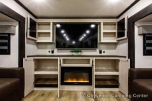 2026 Forest River Sabre 37FLH Front Living Room Fifth Wheel Interior Image