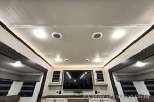 2026 Forest River Sabre 37FLH Front Living Room Fifth Wheel Interior Image