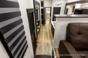 2026 Forest River Sabre 37FLH Front Living Room Fifth Wheel Interior Image