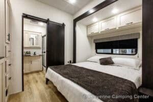 2026 Forest River Sabre 37FLH Front Living Room Fifth Wheel Interior Image