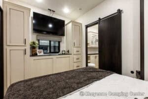 2026 Forest River Sabre 37FLH Front Living Room Fifth Wheel Interior Image