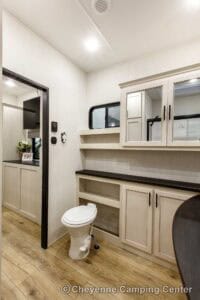 2026 Forest River Sabre 37FLH Front Living Room Fifth Wheel Interior Image