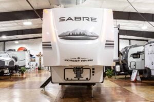 2027 Forest River Sabre 37FLH Front Living Room Fifth Wheel Exterior Image