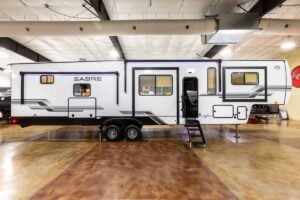 2027 Forest River Sabre 37FLH Front Living Room Fifth Wheel Exterior Image