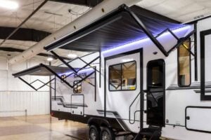 2027 Forest River Sabre 37FLH Front Living Room Fifth Wheel Exterior Image