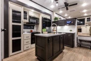 2027 Forest River Sabre 37FLH Front Living Room Fifth Wheel Interior Image