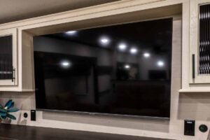 2027 Forest River Sabre 37FLH Front Living Room Fifth Wheel Interior Image