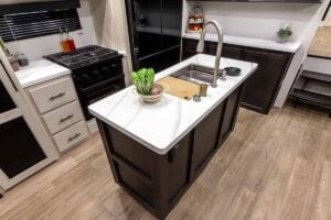 2027 Forest River Sabre 37FLH Front Living Room Fifth Wheel Interior Image
