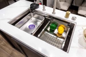 2027 Forest River Sabre 37FLH Front Living Room Fifth Wheel Interior Image