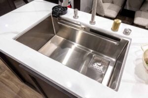 2027 Forest River Sabre 37FLH Front Living Room Fifth Wheel Interior Image
