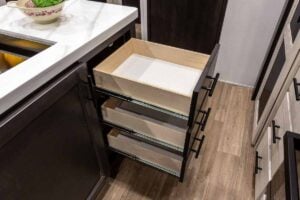 2027 Forest River Sabre 37FLH Front Living Room Fifth Wheel Interior Image