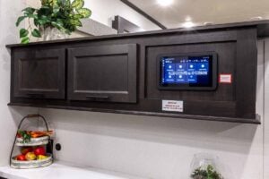 2027 Forest River Sabre 37FLH Front Living Room Fifth Wheel Interior Image