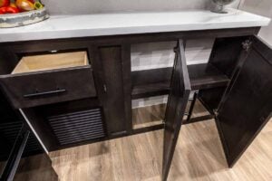 2027 Forest River Sabre 37FLH Front Living Room Fifth Wheel Interior Image