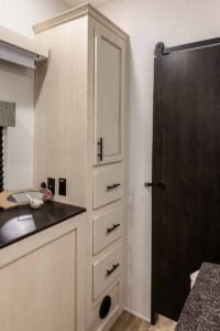 2027 Forest River Sabre 37FLH Front Living Room Fifth Wheel Interior Image