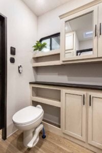 2027 Forest River Sabre 37FLH Front Living Room Fifth Wheel Interior Image