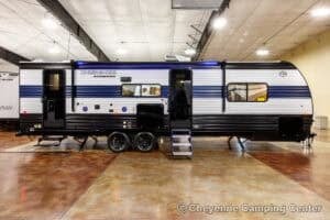 2026 Forest River Cherokee Grey Wolf 26KF Bunkhouse Travel Trailer Exterior Image