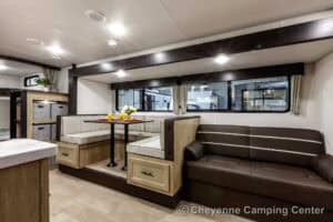 2026 Forest River Cherokee Grey Wolf 26KF Bunkhouse Travel Trailer Interior Image