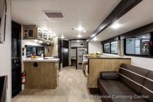 2026 Forest River Cherokee Grey Wolf 26KF Bunkhouse Travel Trailer Interior Image