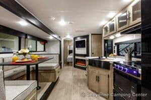 2026 Forest River Cherokee Grey Wolf 26KF Bunkhouse Travel Trailer Interior Image