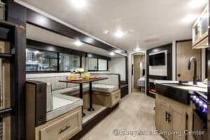 2026 Forest River Cherokee Grey Wolf 26KF Bunkhouse Travel Trailer Interior Image