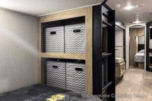 2026 Forest River Cherokee Grey Wolf 26KF Bunkhouse Travel Trailer Interior Image