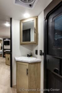 2026 Forest River Cherokee Grey Wolf 26KF Bunkhouse Travel Trailer Interior Image