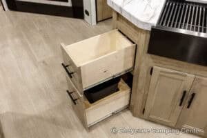 2026 Forest River Cherokee Grey Wolf 26KF Bunkhouse Travel Trailer Interior Image