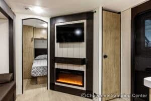 2026 Forest River Cherokee Grey Wolf 26KF Bunkhouse Travel Trailer Interior Image