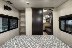 2026 Forest River Cherokee Grey Wolf 26KF Bunkhouse Travel Trailer Interior Image