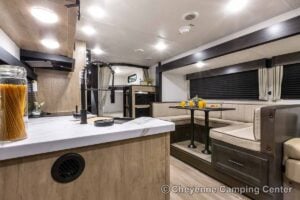 2027 Forest River Cherokee Grey Wolf 26KF Bunkhouse Travel Trailer Interior Image