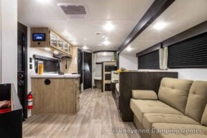 2027 Forest River Cherokee Grey Wolf 26KF Bunkhouse Travel Trailer Interior Image