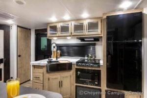 2027 Forest River Cherokee Grey Wolf 26KF Bunkhouse Travel Trailer Interior Image