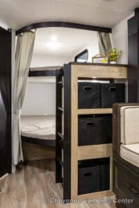 2027 Forest River Cherokee Grey Wolf 26KF Bunkhouse Travel Trailer Interior Image