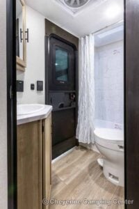 2027 Forest River Cherokee Grey Wolf 26KF Bunkhouse Travel Trailer Interior Image